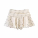 women's polka dot mini skirt