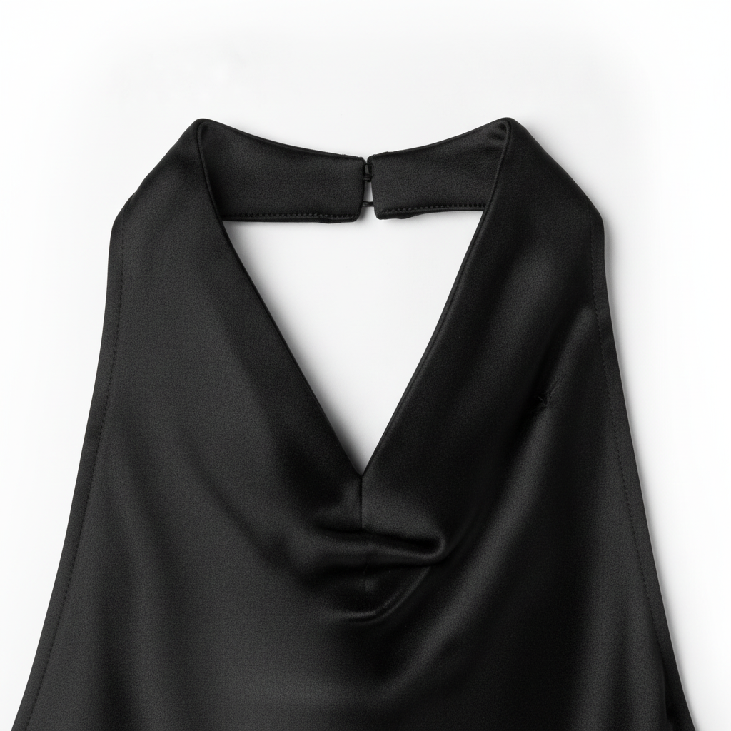 Women's satin halter tops
