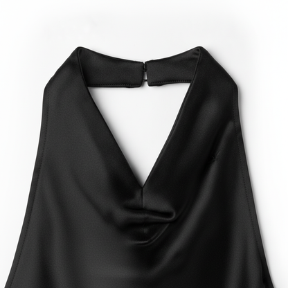 Women's satin halter tops